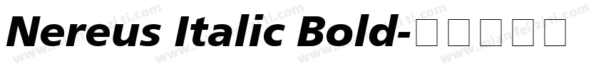 Nereus Italic Bold字体转换